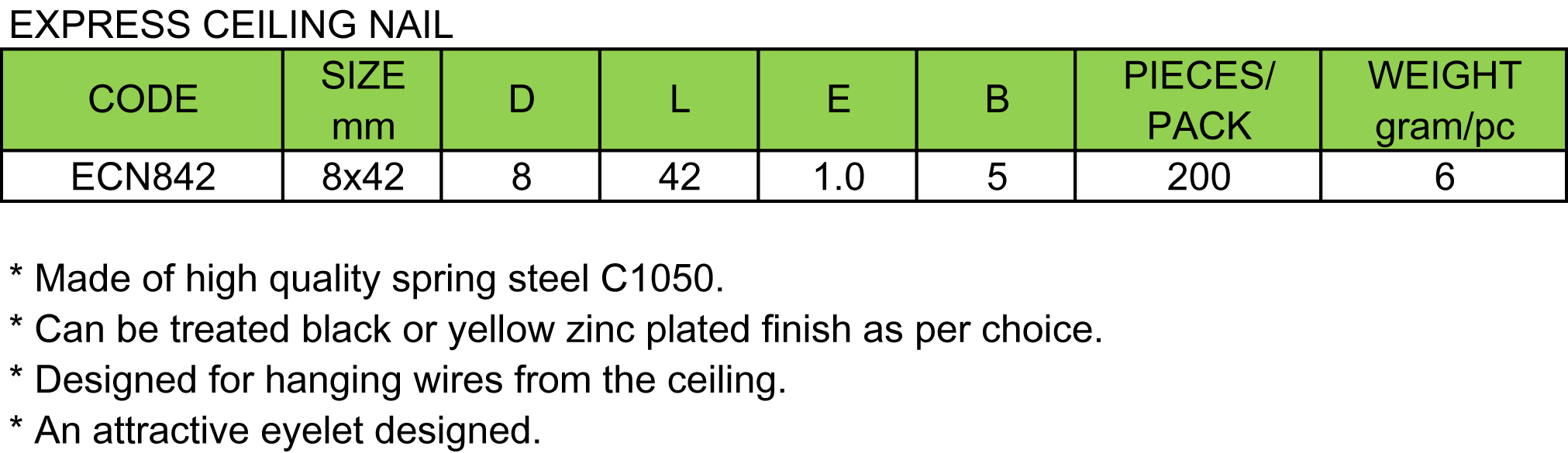 Express Ceiling Nail(图2)