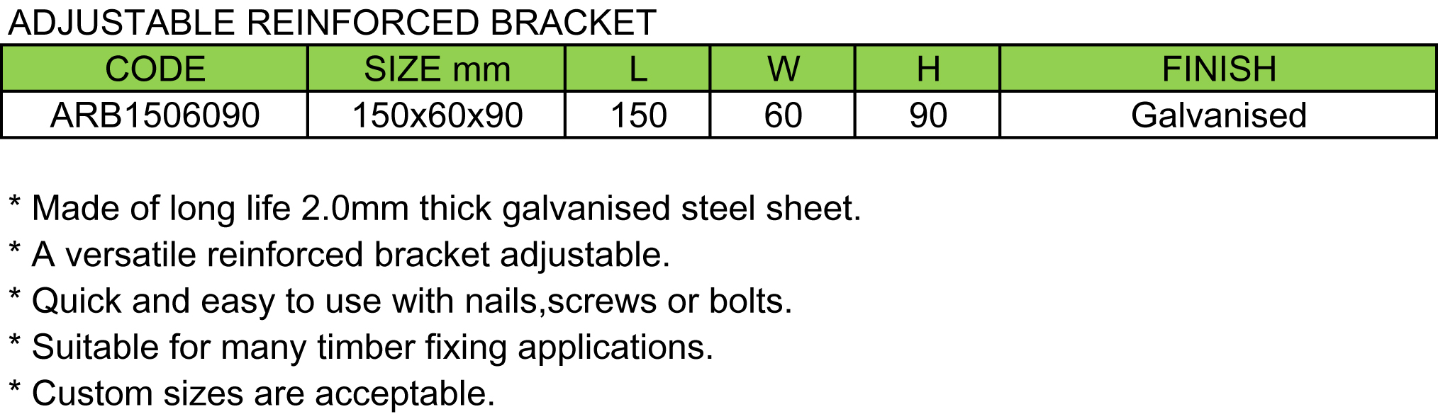 Adjustable Reinforced Bracket(图1)