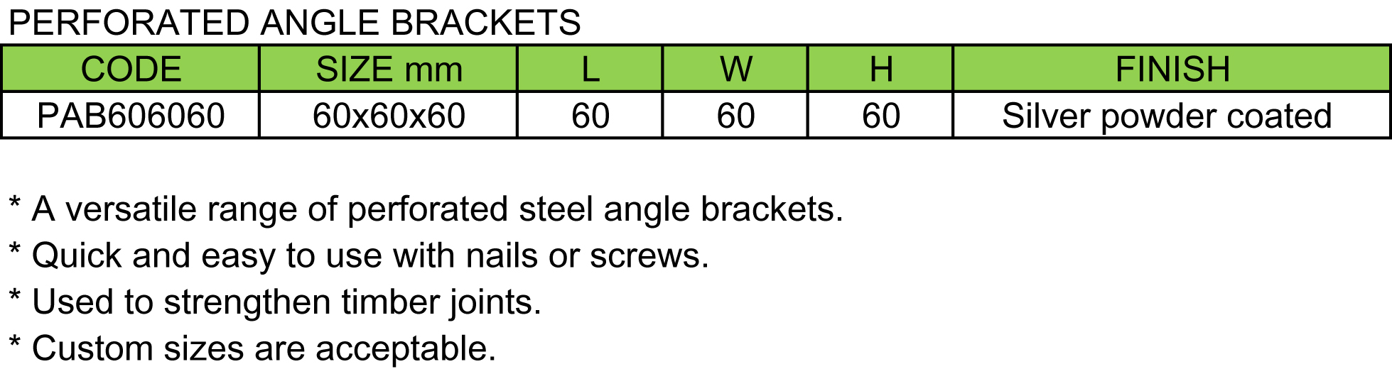 Perforated Angle Brackets(图1)